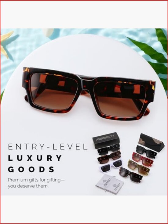 Retro Trendy Rectangle Polarized Sunglasses with UV Protection main image 7